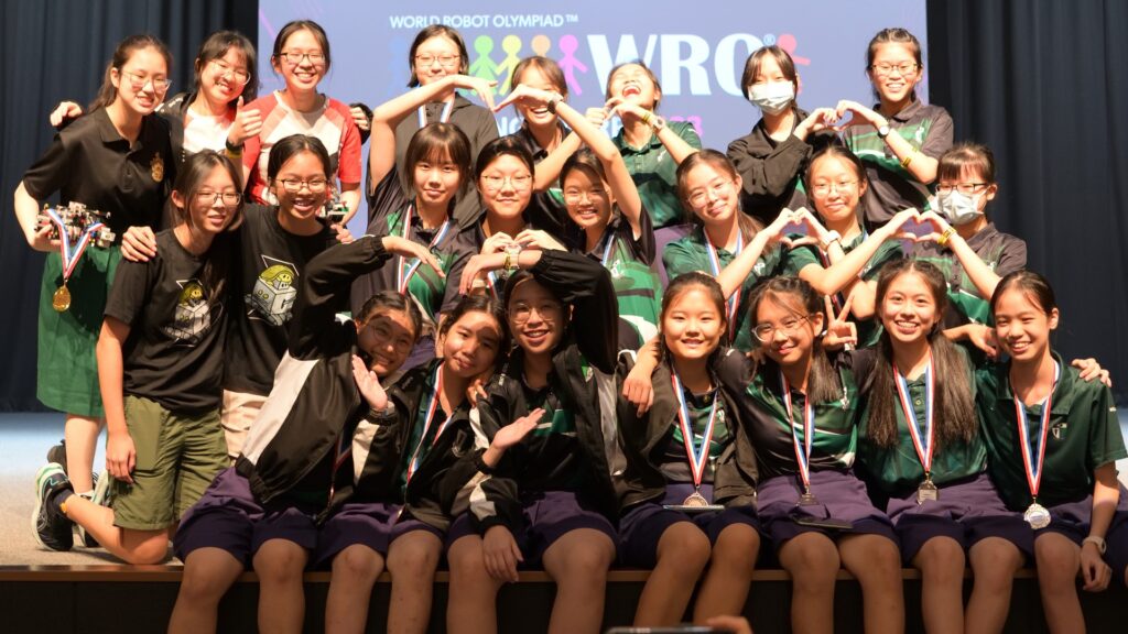 Raffles Girls’ School Robotics celebrates awards at WRO 2023