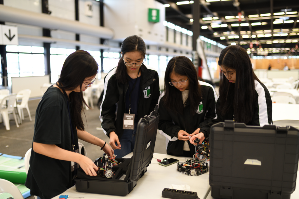 Raffles Girls’ School Robotics Club competes in RCJ Soccer Lightweight at RoboCup Bordeaux 2023