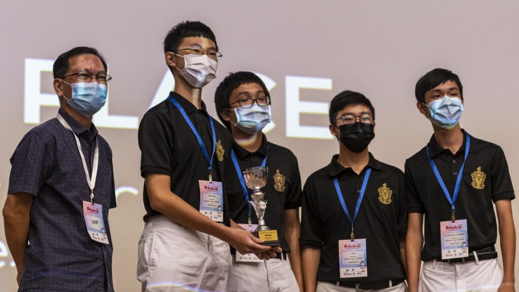 RI Infocomm Club wins 2nd place in RCJ Soccer Lightweight at RoboCup Singapore Open 2022