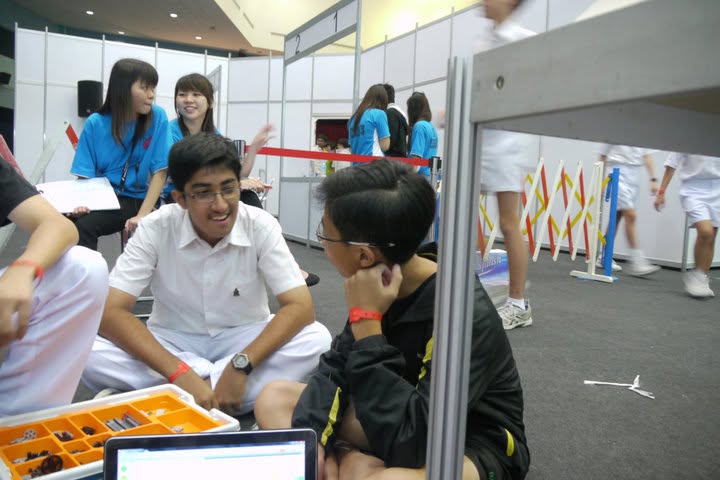 Kenneth chatting with senior at NJRC 2010