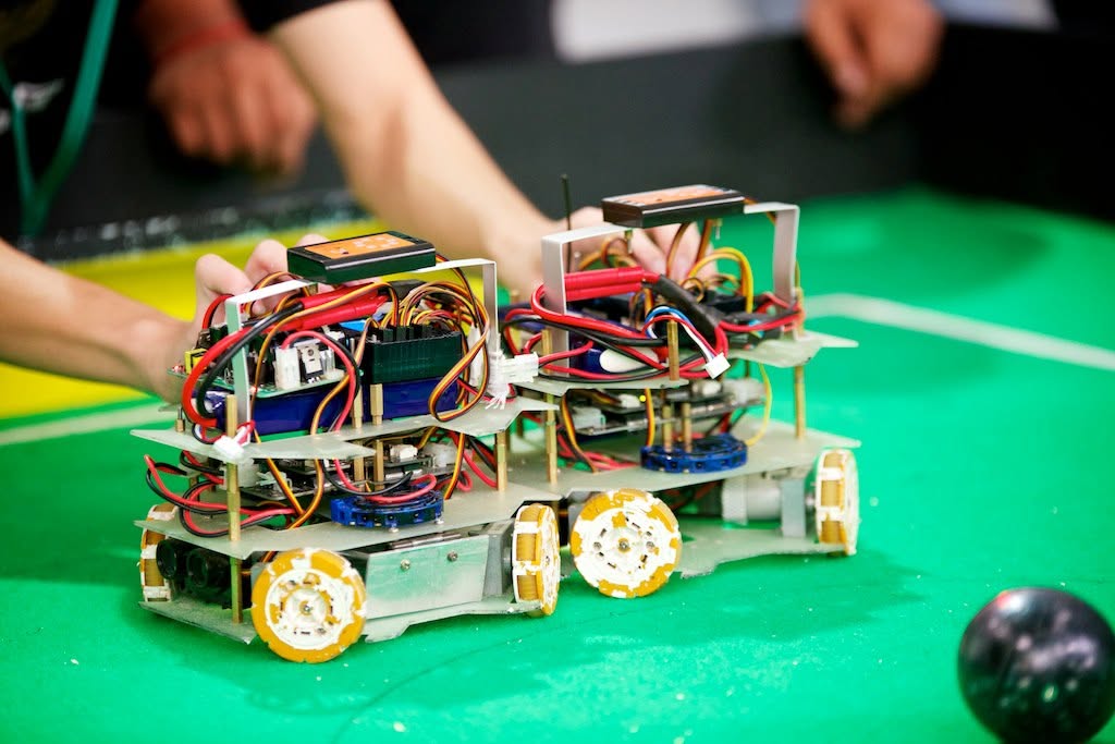 RCJ Soccer robots at RoboCup Singapore Open 2013
